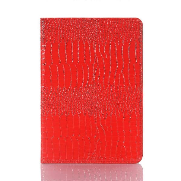 Krokodil Läderfodral Red Samsung Galaxy Tab S9 FE