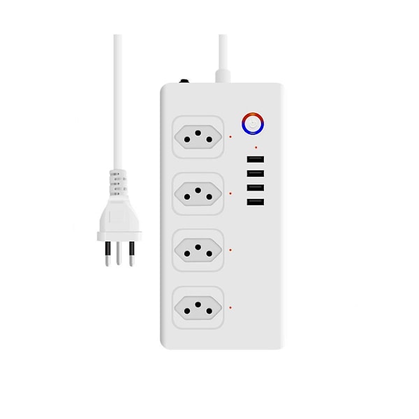 ZigBee Smart Plug Power Strip Brazil Extension Cord Röststyrning och Fjärrkontroll & Timer ScheduleSmart Home Socket