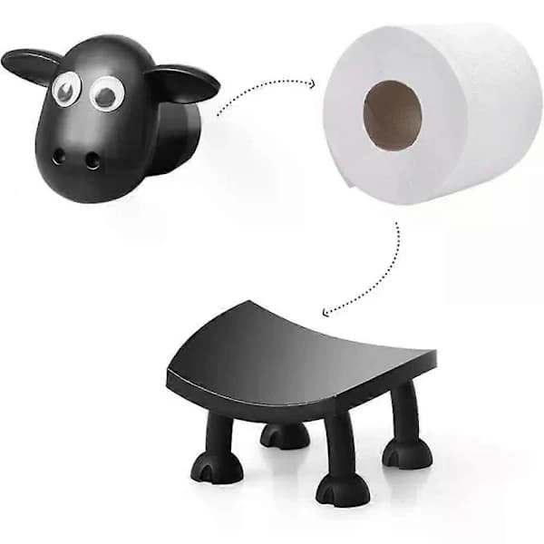 3-pack Toalettpappershållare Lamm Får Djurset