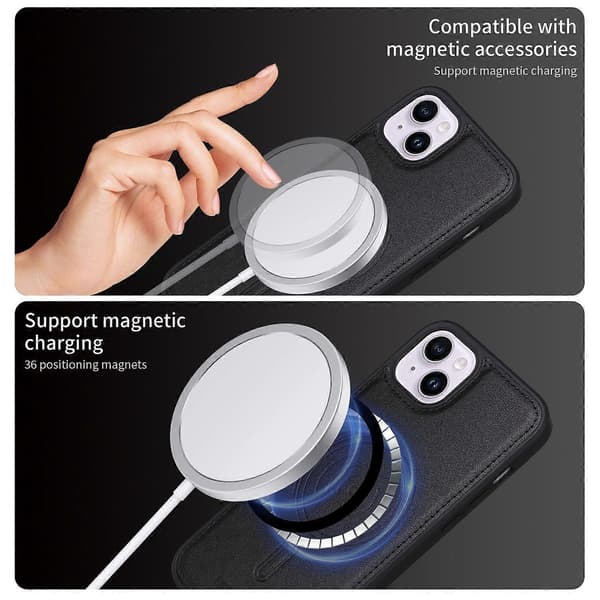 Kompatibel med iPhone 14 Plus Mobilskal - lingling} Multicolor Black