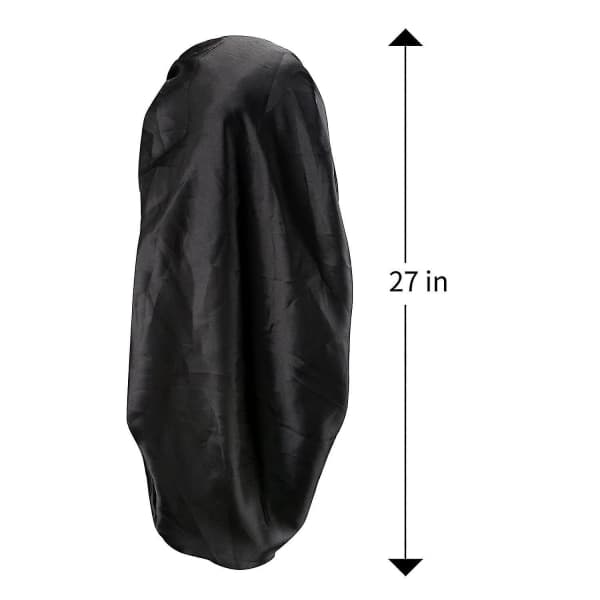 Ny Satin Bonnet för Kvinnor - 2-Pack Mjuk och Elastisk Svart Leopard Lång Hårhätta