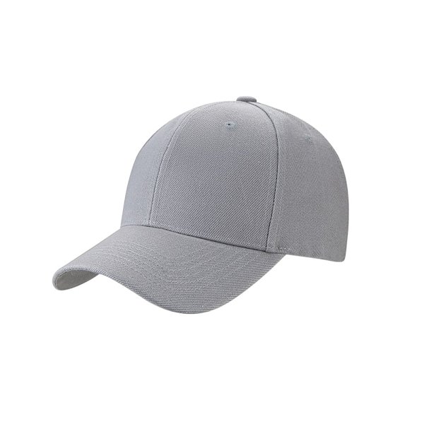 Stylish Solid Color Baseball Cap - in Many Colors! Grey Grå 80