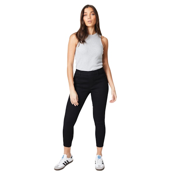 (Påsketilbud) Høykvalitets Dorothy Perkins Dame/Dame Petite Skinny Ankelkort Jegging Svart Black 10 UK