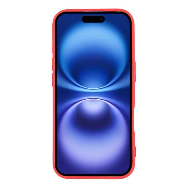Compatible with iPhone 17 Case Arc Edge 2.0mm TPU Protective Phone Case Red Red Red