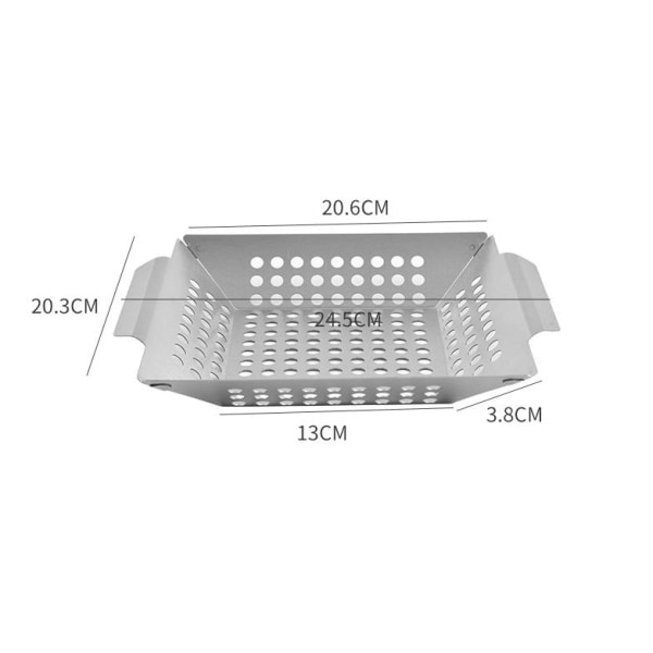 Grillkorg i rostfritt stål
