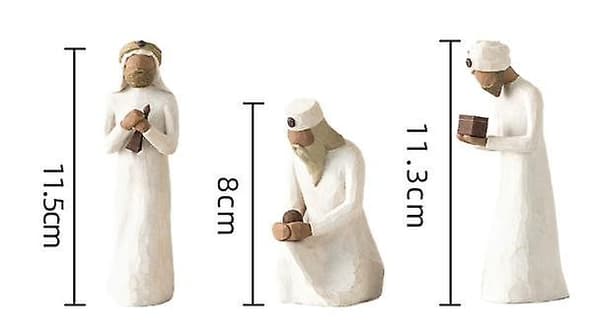 Willow Tree Tre Vise Män Nativity Figurer - skulpterade och handmålade (26027)