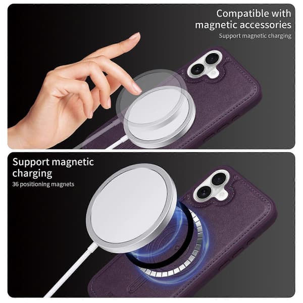 Kompatibel med iPhone 16 Plus Mobilskal - lingling} Multicolor Purple
