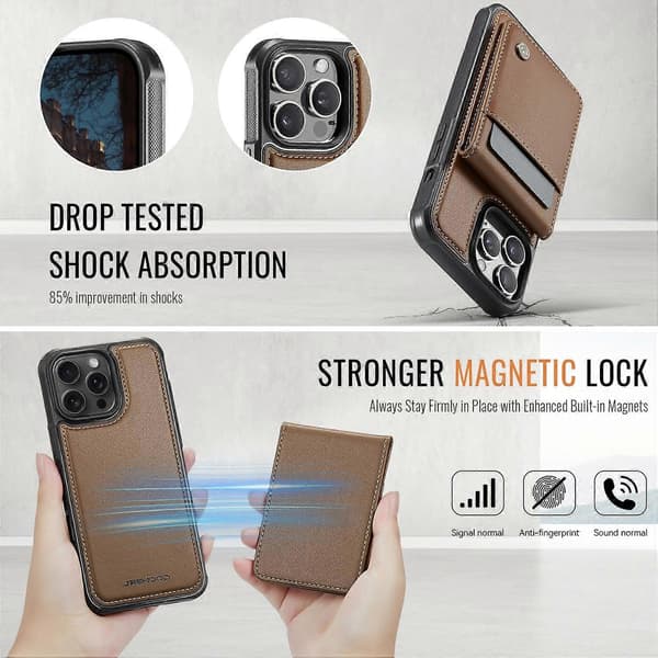Kompatibel med iPhone 14 Pro Max telefondeksel - lingling} Multicolor Brown