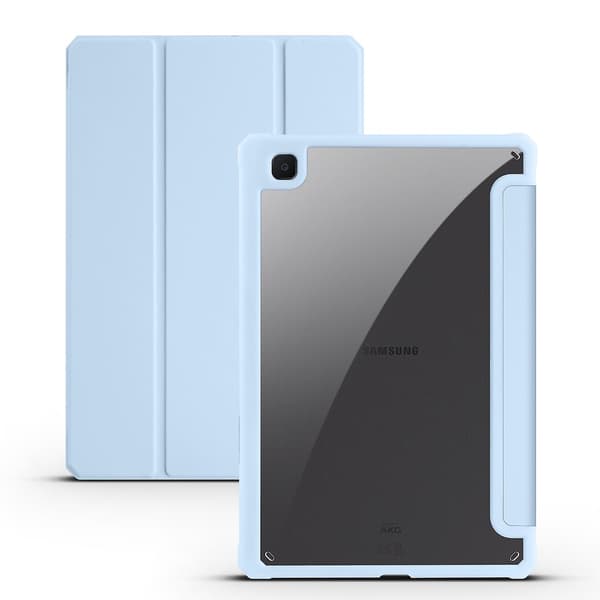 3-foldet Læder Tablet Case Kompatibel med Samsung Galaxy Tab S6 Lite Ice blue