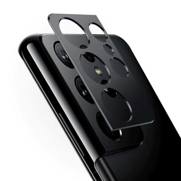 Laadukas uusi Galaxy S21 Ultra linssinsuojus kameran linssin suojaukseen, musta black