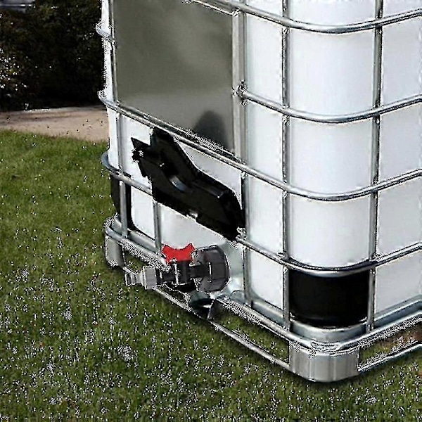 Högkvalitativ ny Helt ny 1000 liters IBC vattentank med S60x6 adapterventil och 3/4-Yvan (endast kran)