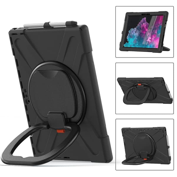 Kompatibel med Microsoft Surface Pro 7+/7/6/5/4 Silikone + PC Etui Kompatibel med Microsoft Surface Pro 7+/7/6/5/4