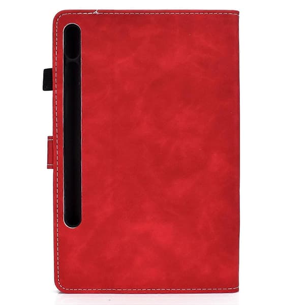 Lehmännahkainen tablettikotelo Red Samsung Galaxy Tab S8 / S7
