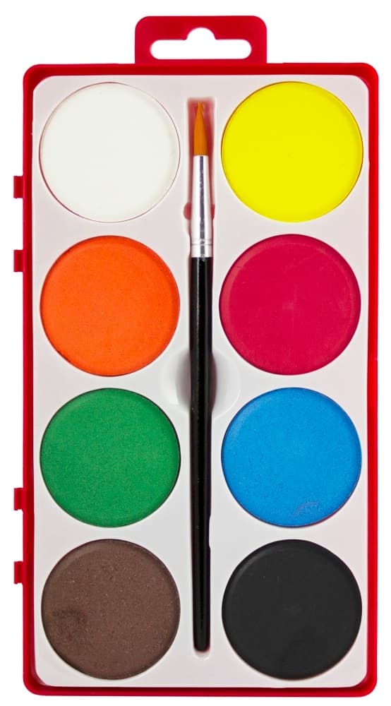 Akvarelfarve 8-pak multifärg multicolor