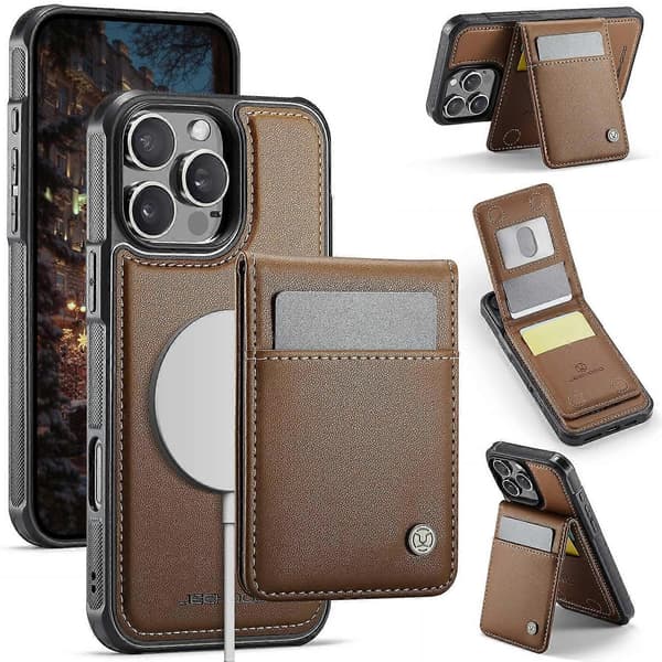 Yhteensopiva iPhone 15 Pro puhelinkuoren kanssa -lingling} Multicolor Brown