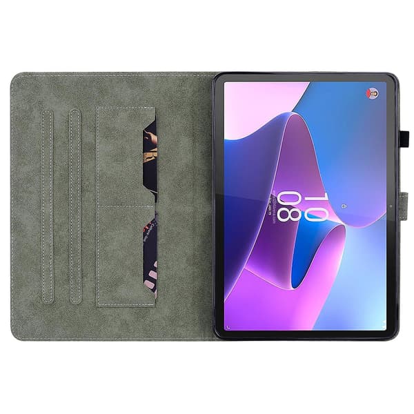 Læder Tablet Case Kompatibel med Lenovo Tab P12 Black