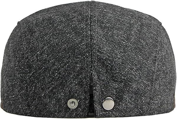 Ny Flat Cap Herre Beret Høst Vinter, Peaket Caps Cabbie Hunter Hatt (Kaffe)