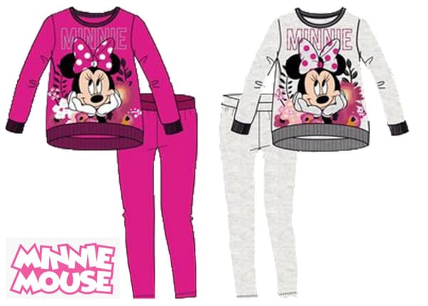 Minnie Mouse träningsset för barn, jogging set G G Grå 8 år (128cm)