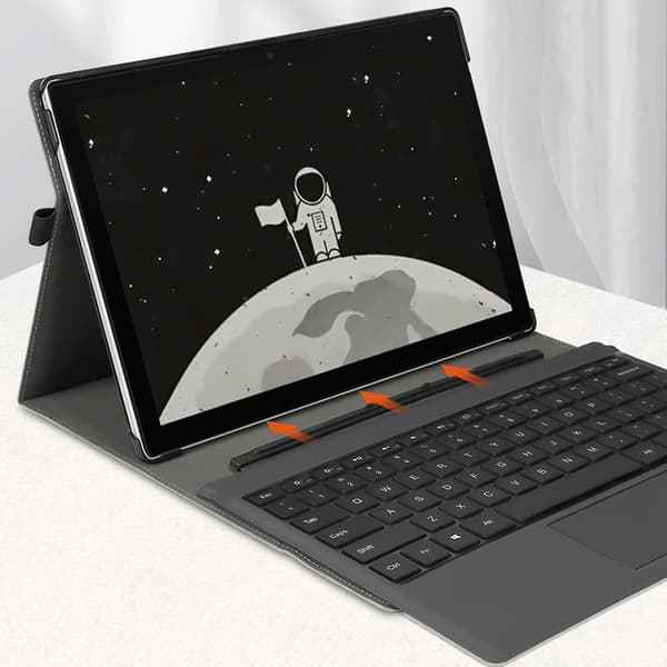 Hjortehode-deksel Kompatibelt med Microsoft Surface Go 3 / 2 / 1 Black