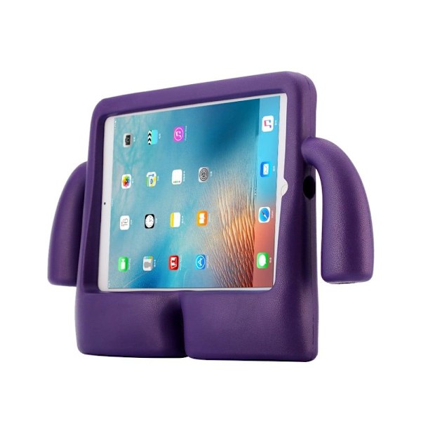 Høykvalitets nytt iPad (2017) Søtt 3D barnevennlig deksel - Lilla Lilla