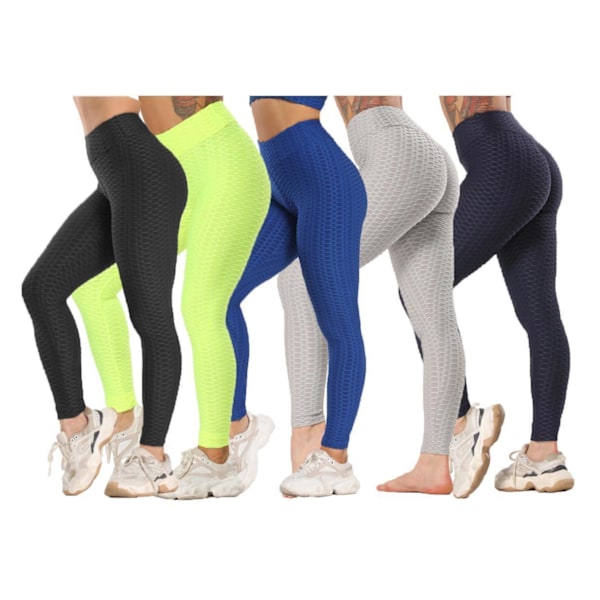 (Påskkampanj) Högkvalitativa Tights Leggings ed Önster Tie Dye Leggings blå blue m