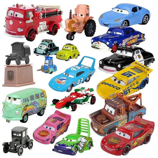 Pixar Biler 2 og Biler 3 Lynet McQueen, Matt Jackson og Storm Ramirez 1:55 trykstøbte Pixar billegetøj Car 38