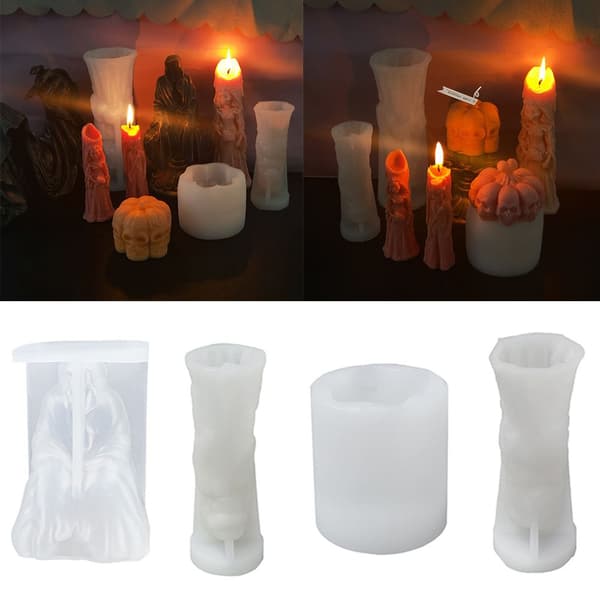 Uusi Halloween-kynttilämuotti silikonimuotti