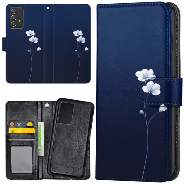 Compatible with Samsung Galaxy A52/A52s 5G - Wallet Case/Flower Pattern Case 150