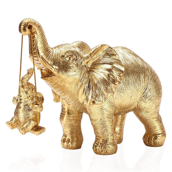 Djurfigur elefant dekoration, elefant staty figur, mamma present,