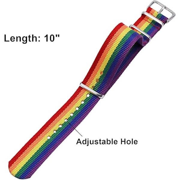 Säsongskampanj! Högkvalitativa 10 st Pride Armband, Pridefirande, Regnbågsarmband, Justerbart Vänskapsarmband, Pride Månad Tillbehör