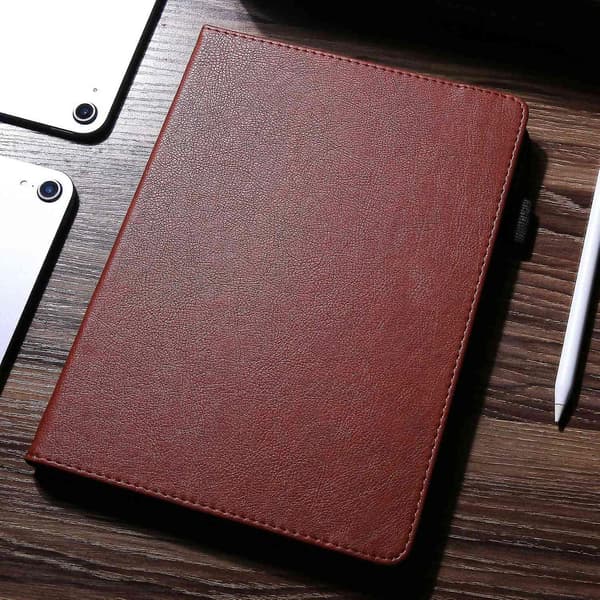 Læder Tablet Case Kompatibel med iPad 10.2 2021 / 2020 / 10.5 Brown