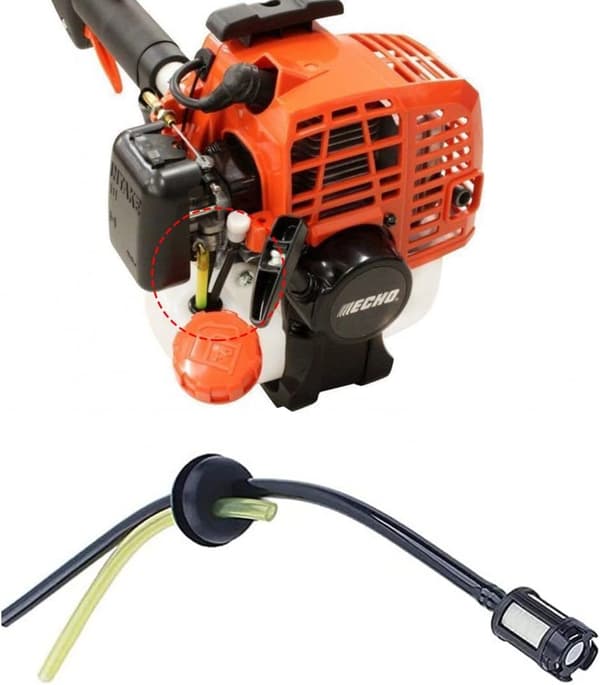 Bensinslange gresstrimmer reservedeler bensinfilter Kompatibel med gressklipper hekksaks kantklipper