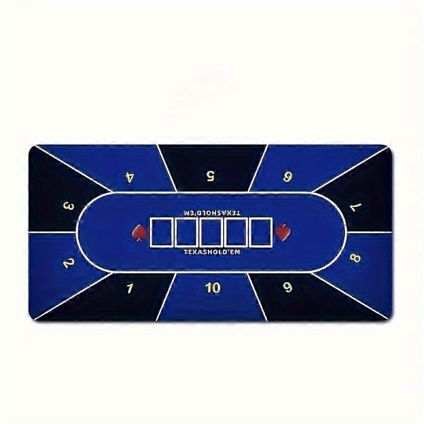 Laadukas uuden tyylin pokeripöytämatto, Texas Hold'em -pöytämatto, liukumaton kumimatto pokeripöytiin - Täydellinen