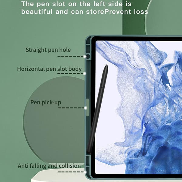 Läderfodral Kompatibelt med Samsung Galaxy Tab A7 Lite
