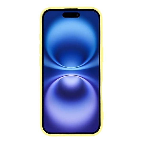 Compatible with iPhone 17 Case Arc Edge 2.0mm TPU Protective Phone Case Yellow Yellow Yellow