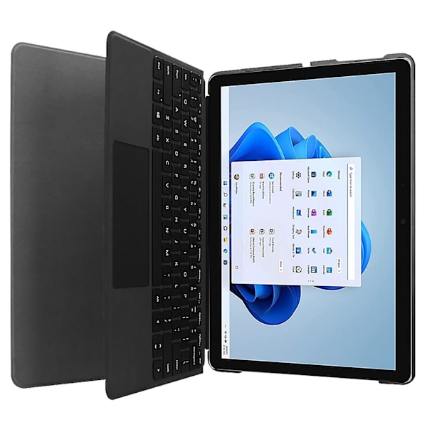 Solid Färgad Läderfodral för Surfplatta Kompatibel med Microsoft Surface Pro 8 Grey