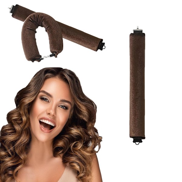 Högkvalitativa nya Heatless Hair Curlers att sova i, Inga Värme Satin Heatless Curls Overnight Curls Locks Set Jumbo Stora Skum Svamp Hårspolar