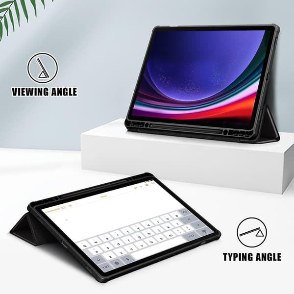 3-delt Smart Lærveske Kompatibel med Samsung Galaxy Tab S9+