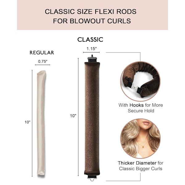 Högkvalitativa nya Heatless Hair Curlers att sova i, Inga Värme Satin Heatless Curls Overnight Curls Locks Set Jumbo Stora Skum Svamp Hårspolar