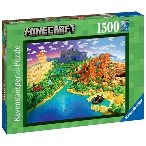 Puslespil 1500 brikker verden