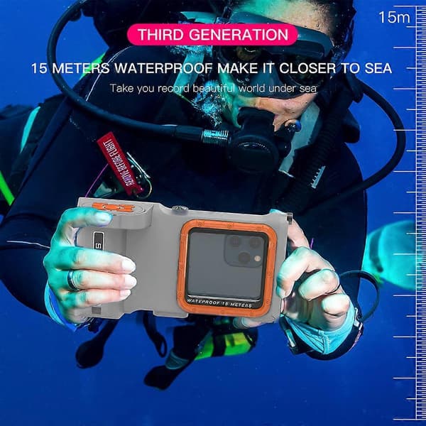 Waterproof case compatible with iPhone 14 Pro Max / 13 Pro Max / X / XR / XS Max underwater phone case with Bluetooth camera module