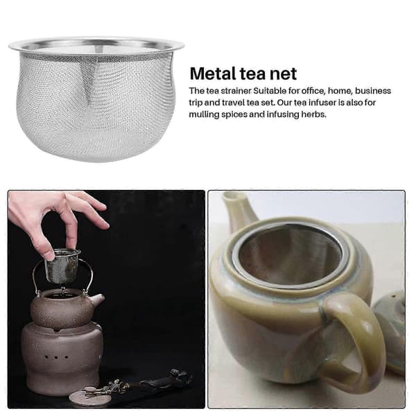 2026 Tesil i metall til husholdning, tekannefilter, 70 mm diameter