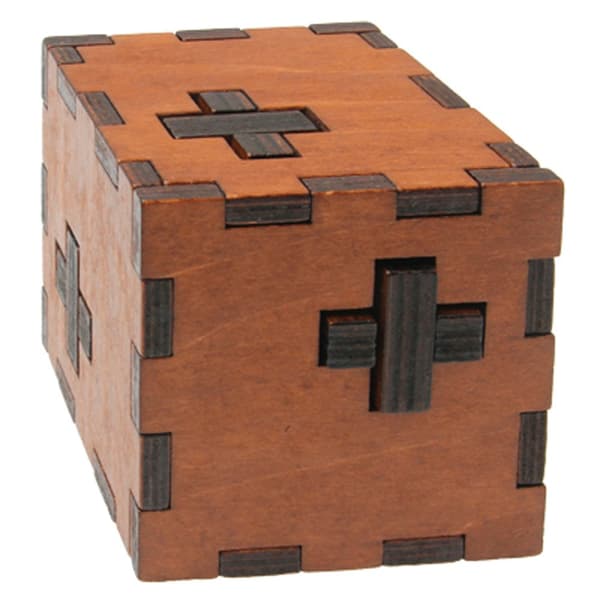 IQ Puzzle Swiss Cube Brun brown