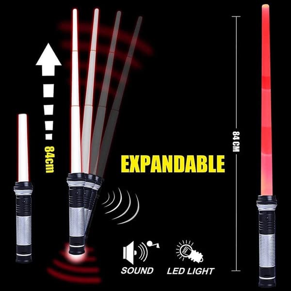 LED Lasersværd 2-pak
