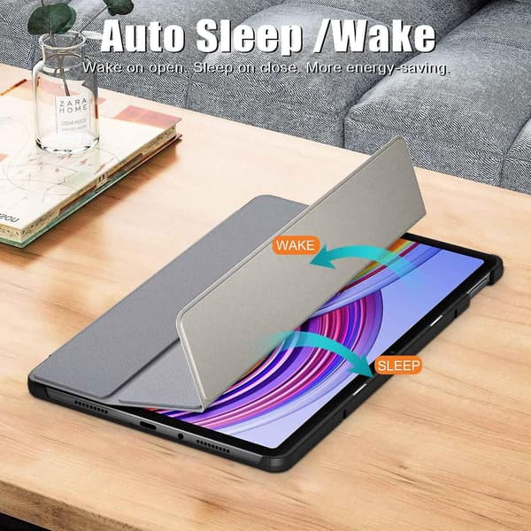 Smart Læder Tablet Case Kompatibel med Xiaomi Redmi Pad SE Pro Grey
