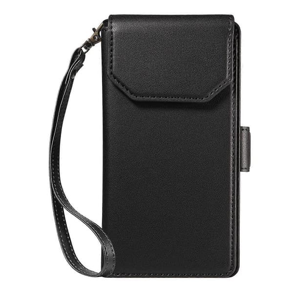 Multi Card Wallet Leather Phone Case Kompatibel med iPhone 17 Pro-lingling} Black iPhone 17