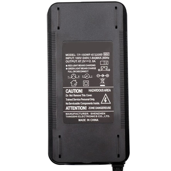 Påske Tilbud! Høj Kvalitet 67.2v 2a lithium batteri oplader til elcykel 16s 60v lithium batteripakke unicykel opladning