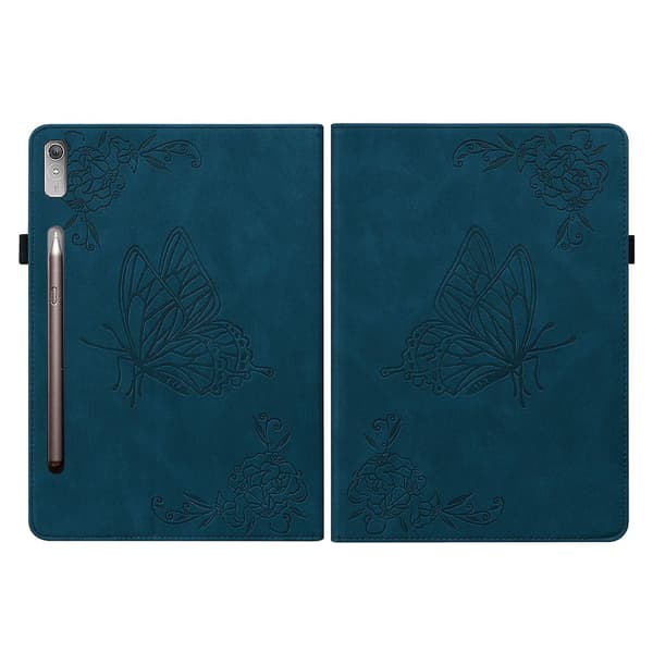 Læder Tablet Case Kompatibel med Lenovo Tab P12 Blue