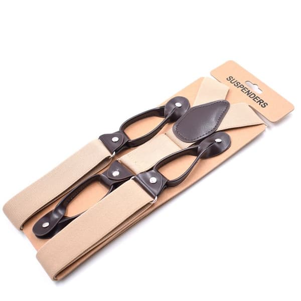 Nya hängslen elastiska hängslen BEIGE Beige