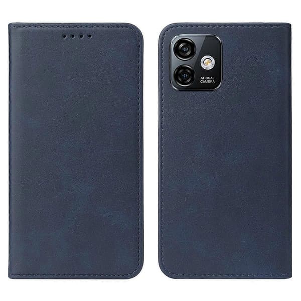 Magnetisk Lukning Læder Telefoncover Blu Blu Blu Blue For Ulefone Note 16 Pro